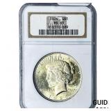 1924 Silver Peace Dollar NGC MS65