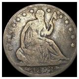 1853 Arrows/Rays Seated Liberty Half Dollar  NICE