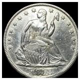 1858-S Silver Seated Liberty Half Dollar  UNCIRCU