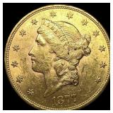 1877-S Liberty Head Gold $20 Double Eagle  UNCIRC