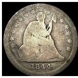 1844-O Silver Seated Liberty Dime NICELY  CIRCULA