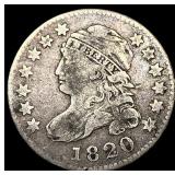 1820 Capped Bust Dime ABOUT UNCIRCULATED