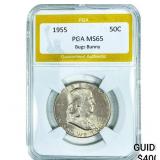 1955 Franklin Half Dollar PGA MS65 Bugs Bunny