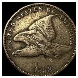 1858 Flying Eagle Cent NEARLY UNCIRCULATED