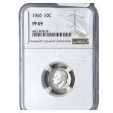 1960 Roosevelt Dime NGC PF69