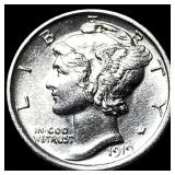 1919-S Silver Mercury Dime UNCIRCULATED