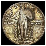 1927-S Silver Standing Liberty Quarter NEARLY  UN