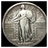 1917 Type 1 Standing Liberty Quarter NEARLY UNCIRC
