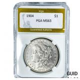 1904 Morgan Silver Dollar PGA MS63
