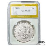 1889 Morgan Silver Dollar PGA MS66