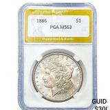 1886 Morgan Silver Dollar PGA MS63
