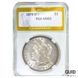 1878 Morgan Silver Dollar PGA MS63