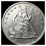 1855-O Arrows Seated Liberty Silver Half Dollar UN