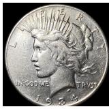 1934-S Silver Peace Dollar CLOSELY  UNCIRCULATED