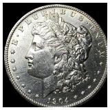 1904-O Silver Morgan Dollar ABOUT UNCIRCULATED