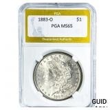 1883-O Mercury Silver Dollar PGA MS65