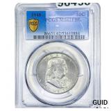 1948 Franklin Half Dollar PCGS MS62 FBL