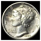 1929-S Silver Mercury Dime CHOICE BU