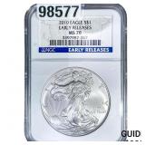 2010 Silver Eagle NGC MS70