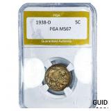 1938-D Buffalo Nickel PGA MS67