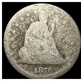 1876-S Silver Seated Liberty Half Dollar NICELY CI