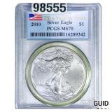 2010 Silver Eagle PCGS MS70
