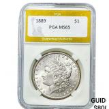 1889 Morgan Silver Dollar PGA MS65