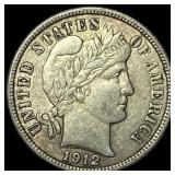 1912-D Silver Barber Dime NEARLY UNCIRCULATED