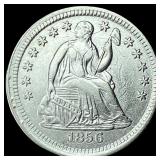 1856 Silver Seated Liberty Half Dime UNCIRCULATED