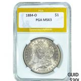1884-O Morgan Silver Dollar PGA MS63