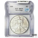 1999 Silver Eagle ICG MS70