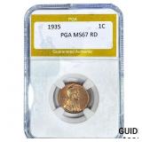 1935 Wheat Cent PGA MS67 RD