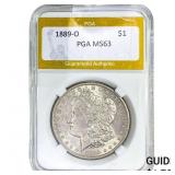 1889-O Morgan Silver Dollar PGA MS63