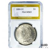 1884-CC Morgan Silver Dollar PGA MS63