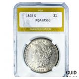 1898-S Morgan Silver Dollar PGA MS63