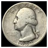 1932-D Silver Washington Quarter LIGHTLY CIRCULATE
