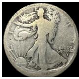 1916-S Walking Liberty Half Dollar CLOSELY UNCIRCU