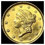 1853 Gold $1 Liberty Head Type 1 UNCIRCULATED