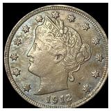 1912 Liberty Head Nickel CLOSELY UNCIRCULATED