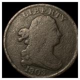 1803 Draped Bust Half Cent LIGHTLY CIRCULATED