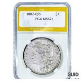 1882-O/S Morgan Silver Dollar PGA MS62+