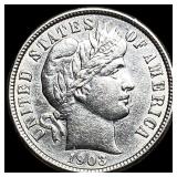 1903-O Silver Barber Dime CLOSELY UNCIRCULATED