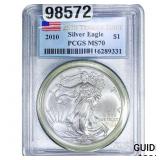 2010 Silver Eagle PCGS MS70