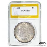 1900 Morgan Silver Dollar PGA MS65