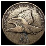 1858 Flying Eagle Cent ABOUT UNCIRCULATED
