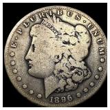 1896-S Silver Morgan Dollar ABOUT UNCIRCULATED