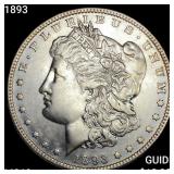 1893 Morgan Silver Dollar UNCIRCULATED +