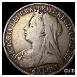 1900 Great Britain Victoria Silver 1 Crown