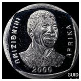 2000 South Africa 5 Rand Proof-Nelson Mandela