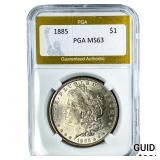 1885 Morgan Silver Dollar PGA MS63